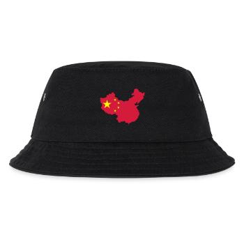 Map of China - Kids’ Bucket Hat - black - Front
