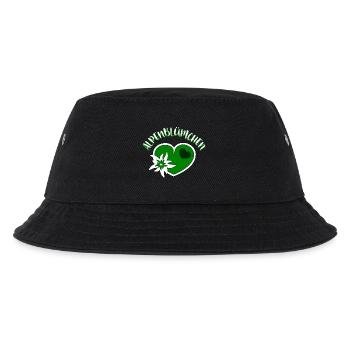 Edelweiss Herz Trachten Dirndl Alpenblümchen - Kinder Bucket Hat - Schwarz - Vorne