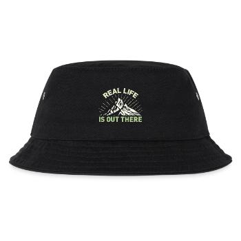 Real Life Is Out There - Kinder Bucket Hat - Schwarz - Vorne