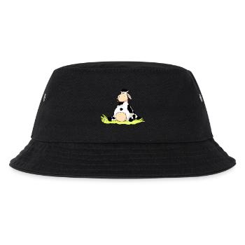 Sitting Cow - Kids’ Bucket Hat - black - Front