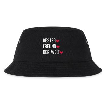 Freund - Kinder Bucket Hat - Schwarz - Vorne