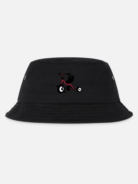 Dreirad - Kinder Bucket Hat - Schwarz