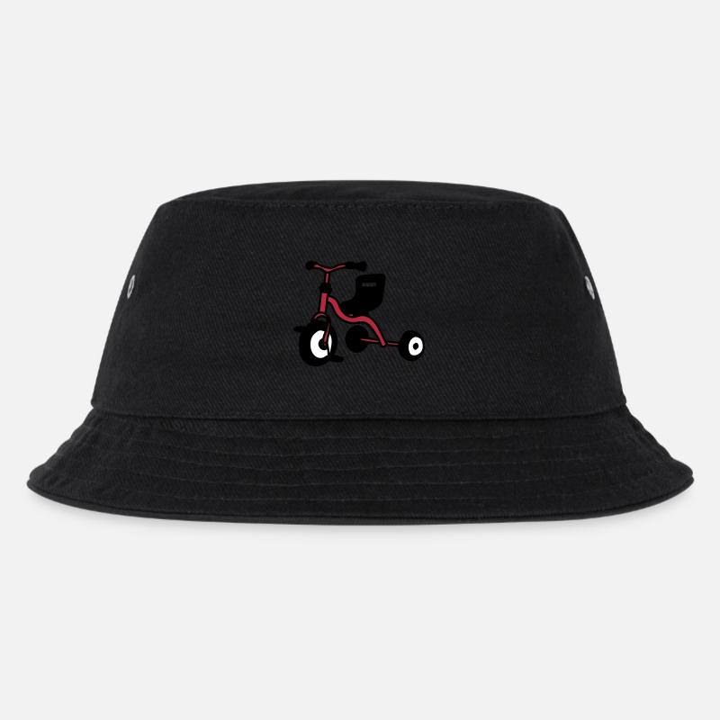 Dreirad - Kinder Bucket Hat - Schwarz