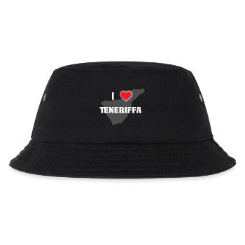 I love TENERIFFA - Ich liebe Teneriffa, Kanaren - Kinder Bucket Hat - Schwarz - Vorne
