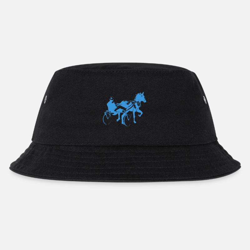 Trabrennen traber - Kinder Bucket Hat - Schwarz