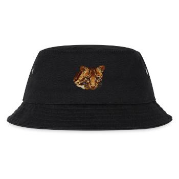 Ocelot Head, Big Cat, Animal Faces - Kids’ Bucket Hat - black - Front