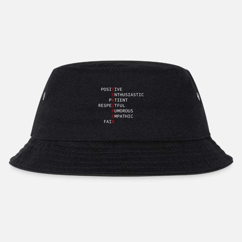 Lehrer - Kinder Bucket Hat - Schwarz