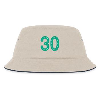 30 YEARS. 30th ANNIVERSARY. ANNIVERSARY 30 YEARS. 30 - Kids’ Bucket Hat - ecru/navy - Front