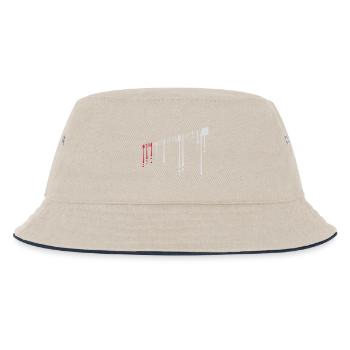 not getting ready today - Kinder Bucket Hat - Natur/Navy - Vorne