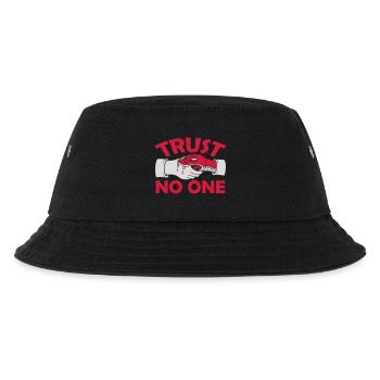 trust no one quote - Kids’ Bucket Hat - black - Front