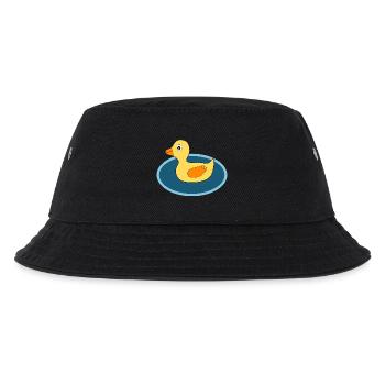 Kawaii Chibi Kawaii Duck Kawaii Duckling - Kids’ Bucket Hat - black - Front