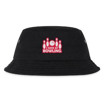 I suck at bowling - Kinder Bucket Hat - Schwarz - Vorne