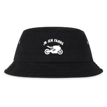 Motorrad - Kinder Bucket Hat - Schwarz - Vorne
