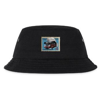 Steam locomotive stamp - Kids’ Bucket Hat - black - Front