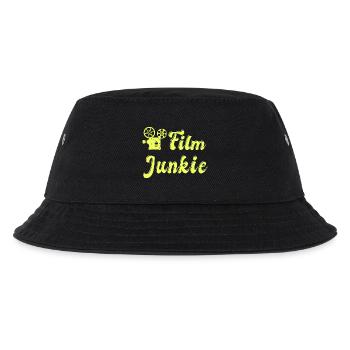 Film Junkie Design - Kinder Bucket Hat - Schwarz - Vorne