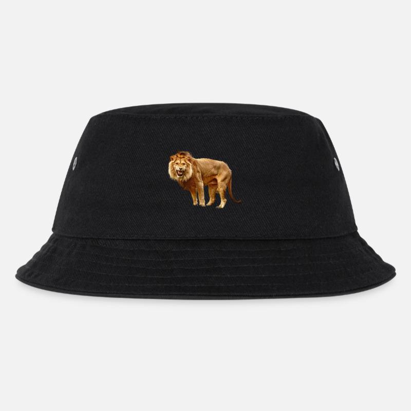 Löwe - Kinder Bucket Hat - Schwarz