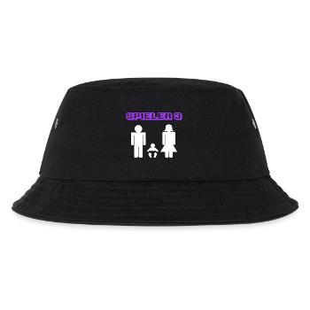 Elternschaft Statement Schwanger Baby Geboren - Kinder Bucket Hat - Schwarz - Vorne