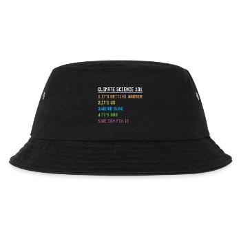Science March Earth Day Climate Change Scientists - Kinder Bucket Hat - Schwarz - Vorne