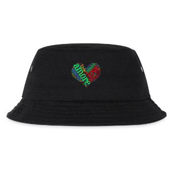 t-shirt amour amour amour Liebe amor nuage de mots - Bob Enfant - noir - Devant