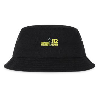 Freiwillige Feuerwehr Feuerwehrmann 112 - Kinder Bucket Hat - Schwarz - Vorne
