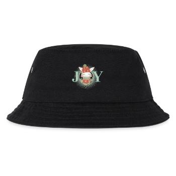 Lapin blanc avec pull, bonnet à pompon et joie - Bob Enfant - noir - Devant