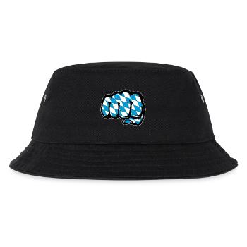 Bayern Flagge Faust Symbol - Kinder Bucket Hat - Schwarz - Vorne