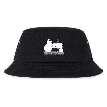 Biobauer aus Leidenschaft Landwirt Geschenk - Kinder Bucket Hat - Schwarz - Vorne