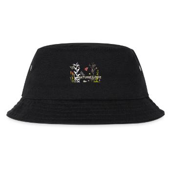 Nature Love Wiese mit Insekten - Kinder Bucket Hat - Schwarz - Vorne