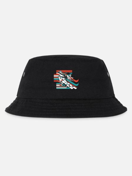 schifahren ski wintersport schnee winter - Kinder Bucket Hat - Schwarz