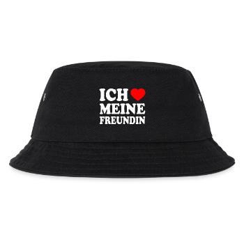 Ich liebe meine freundin - Kinder Bucket Hat - Schwarz - Vorne