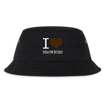 I LOVE BROWNIES - Kinder Bucket Hat - Schwarz - Vorne