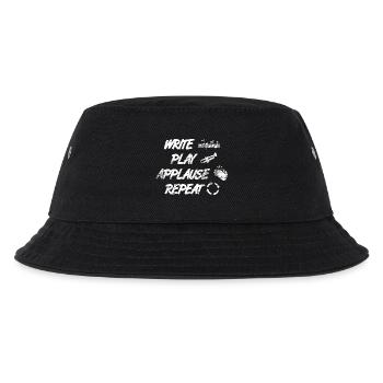 writing, playing, applause, repeating - Kids’ Bucket Hat - black - Front