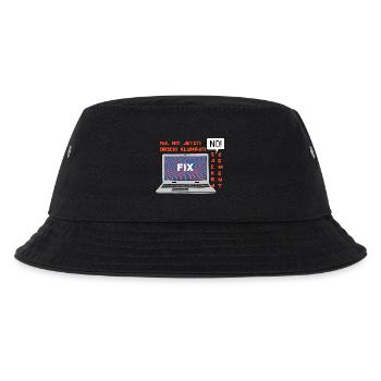 Kein Bild 🤬 Klumpat! Retro Computer Humor Design - Kinder Bucket Hat - Schwarz - Vorne