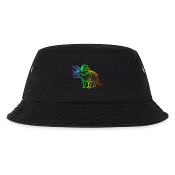 dinosaure triceratops arc-en-ciel - Bob Enfant - noir - Devant