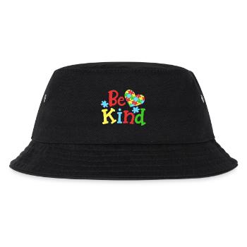 Autismus Bewusstsein - Kinder Bucket Hat - Schwarz - Vorne