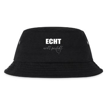 Really not perfect with heart - Kids’ Bucket Hat - black - Front