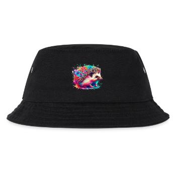 Hedgehog - Kids’ Bucket Hat - black - Front