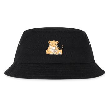 Maman lion avec enfant - Bob Enfant - noir - Devant