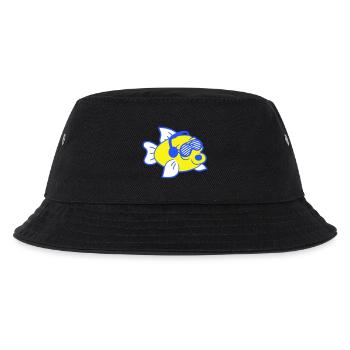 Party Milch Kuh Stier Nutztier Gesicht Music Club - Kinder Bucket Hat - Schwarz - Vorne