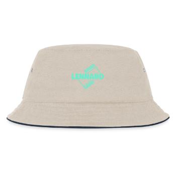 Geschenk für Lennard - Kinder Bucket Hat - Natur/Navy - Vorne
