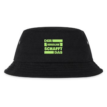 Arbeit Vergolder - Kinder Bucket Hat - Schwarz - Vorne
