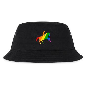 Reitsport: Freiheit im Sattel - Kinder Bucket Hat - Schwarz - Vorne
