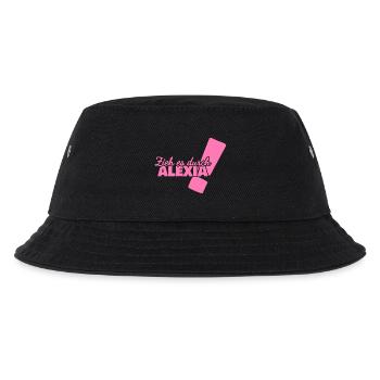 Vorname Alexia - Kinder Bucket Hat - Schwarz - Vorne