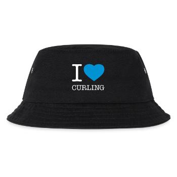 I LOVE CURLING - Kids’ Bucket Hat - black - Front