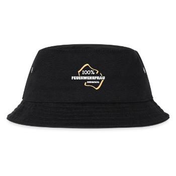 Beruf Feuerwehrfrau - Kinder Bucket Hat - Schwarz - Vorne