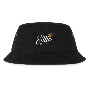 Ellie Name für Frauen Kinder Kleinkinder - Ellie Nachname - Kinder Bucket Hat - Schwarz - Vorne