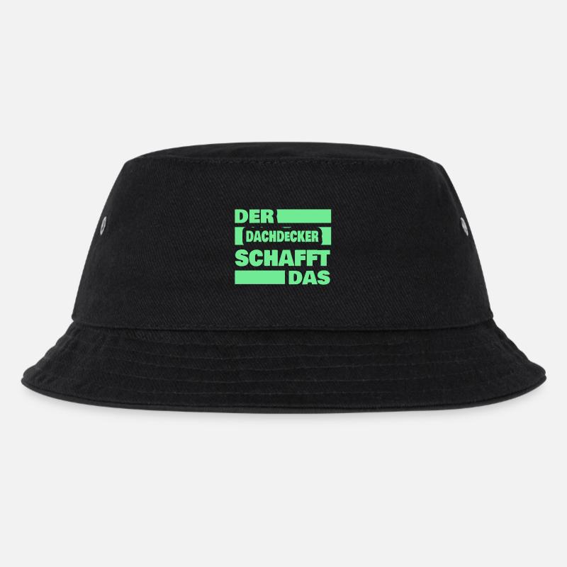 Arbeit Dachdecker - Kinder Bucket Hat - Schwarz