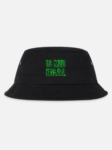Is Mir Egal - Kinder Bucket Hat - Schwarz