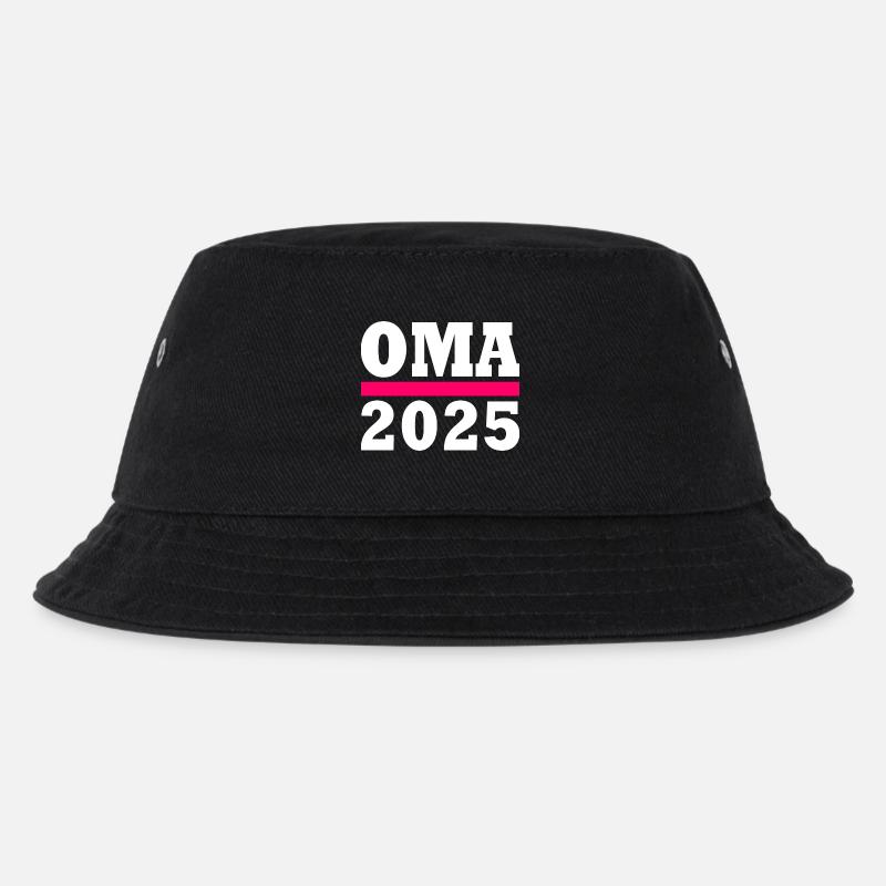 Oma 2025 - Kinder Bucket Hat - Schwarz
