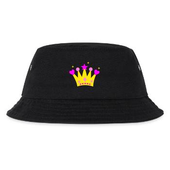 Crown - Kids’ Bucket Hat - black - Front